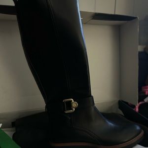 Tommy Hilfiger long leather boots
